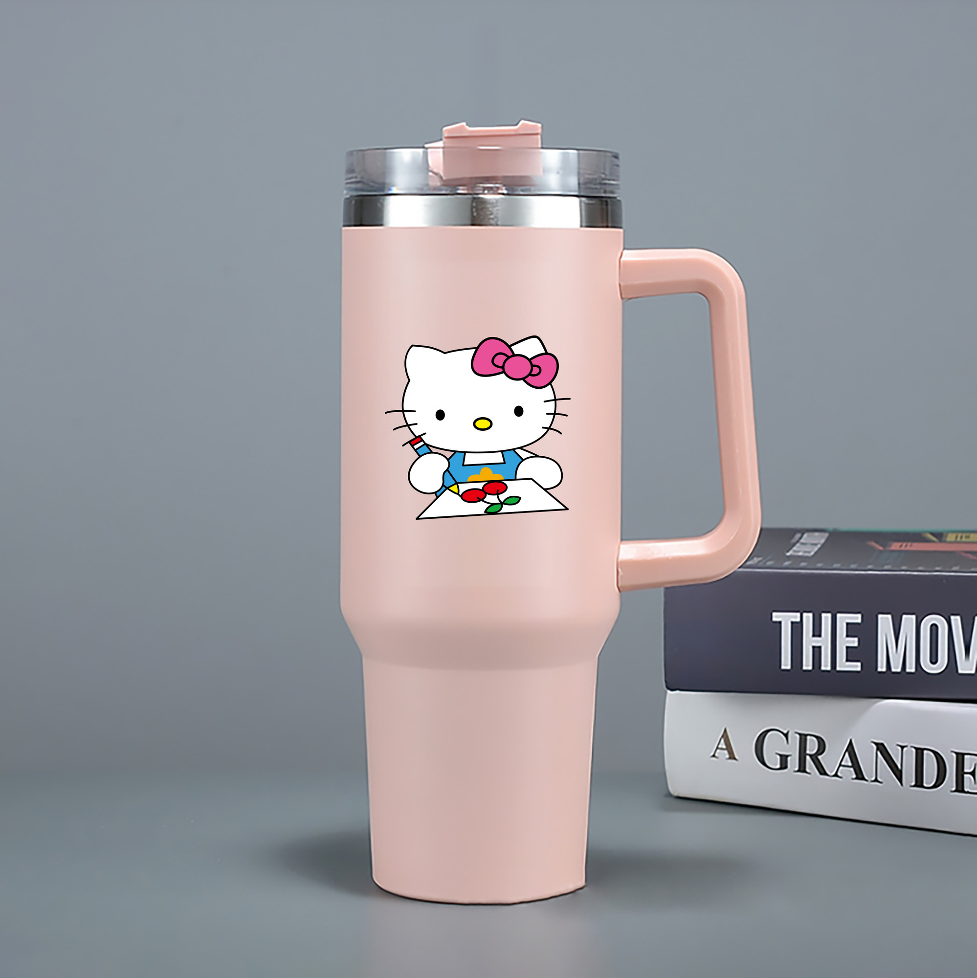 （画像用） Hello Kitty ハローキティ 1200mL車用タンブラー（カラープリント）